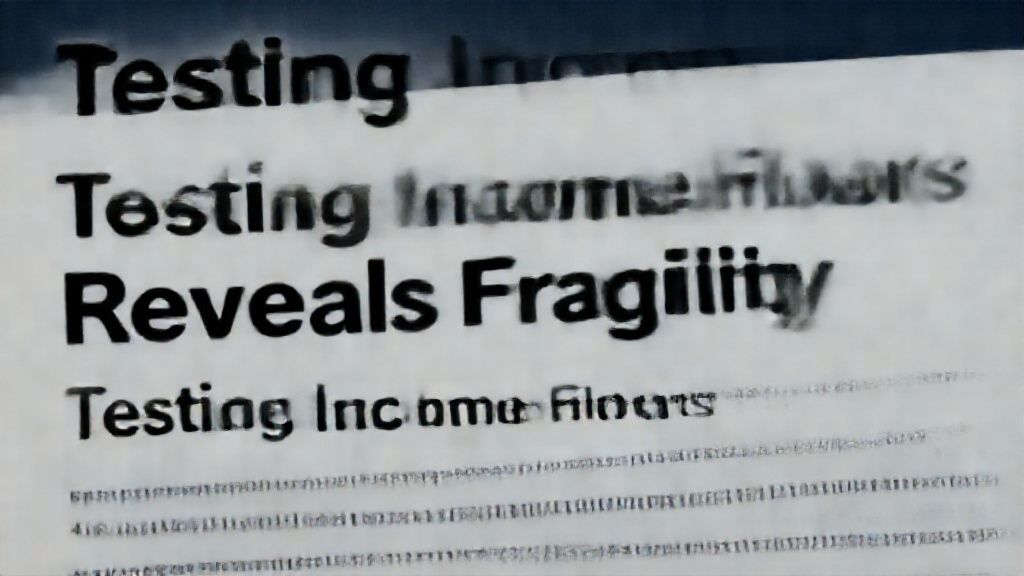 Testing Income Floors Reveals Fragility