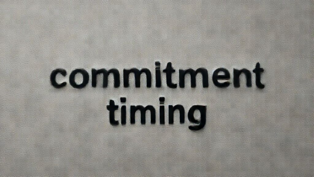 Timing of Commitments Matters More Than Size